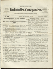 Oesterreichische Buchhändler-Correspondenz