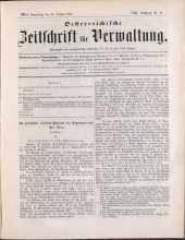 Österreichische Zeitschrift für Verwaltung