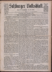 Salzburger Volksblatt: unabh. Tageszeitung f. Stadt u. Land Salzburg