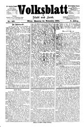 Volksblatt für Stadt und Land