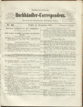 Oesterreichische Buchhändler-Correspondenz