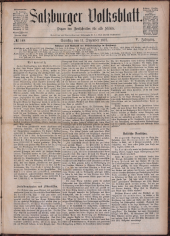 Salzburger Volksblatt: unabh. Tageszeitung f. Stadt u. Land Salzburg