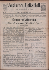 Salzburger Volksblatt: unabh. Tageszeitung f. Stadt u. Land Salzburg