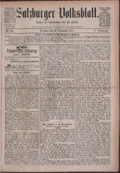 Salzburger Volksblatt: unabh. Tageszeitung f. Stadt u. Land Salzburg