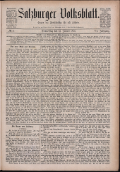 Salzburger Volksblatt: unabh. Tageszeitung f. Stadt u. Land Salzburg