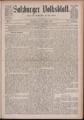 Salzburger Volksblatt: unabh. Tageszeitung f. Stadt u. Land Salzburg