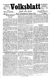 Volksblatt für Stadt und Land