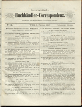 Oesterreichische Buchhändler-Correspondenz