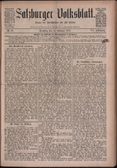 Salzburger Volksblatt: unabh. Tageszeitung f. Stadt u. Land Salzburg