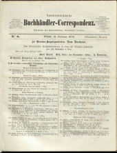 Oesterreichische Buchhändler-Correspondenz