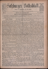 Salzburger Volksblatt: unabh. Tageszeitung f. Stadt u. Land Salzburg