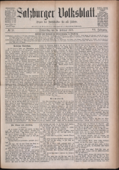 Salzburger Volksblatt: unabh. Tageszeitung f. Stadt u. Land Salzburg