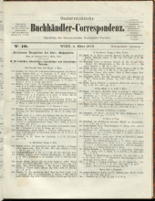 Oesterreichische Buchhändler-Correspondenz