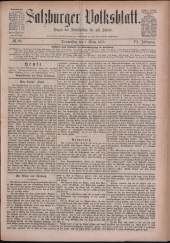 Salzburger Volksblatt: unabh. Tageszeitung f. Stadt u. Land Salzburg