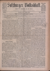 Salzburger Volksblatt: unabh. Tageszeitung f. Stadt u. Land Salzburg