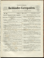 Oesterreichische Buchhändler-Correspondenz
