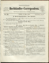 Oesterreichische Buchhändler-Correspondenz