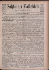 Salzburger Volksblatt: unabh. Tageszeitung f. Stadt u. Land Salzburg