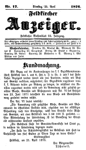 Feldkircher Anzeiger