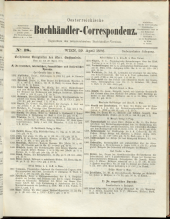 Oesterreichische Buchhändler-Correspondenz