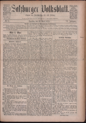 Salzburger Volksblatt: unabh. Tageszeitung f. Stadt u. Land Salzburg