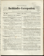 Oesterreichische Buchhändler-Correspondenz