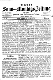 Wiener Sonn- und Montags-Zeitung