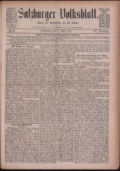 Salzburger Volksblatt: unabh. Tageszeitung f. Stadt u. Land Salzburg