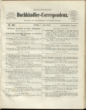 Oesterreichische Buchhändler-Correspondenz