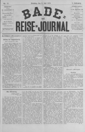 Bade- und Reise-Journal