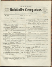 Oesterreichische Buchhändler-Correspondenz
