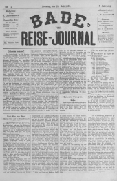 Bade- und Reise-Journal