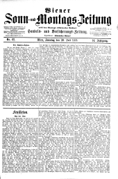 Wiener Sonn- und Montags-Zeitung