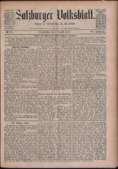 Salzburger Volksblatt: unabh. Tageszeitung f. Stadt u. Land Salzburg