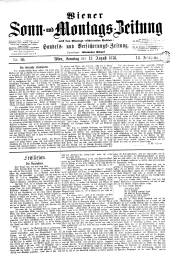 Wiener Sonn- und Montags-Zeitung