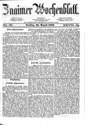 Znaimer Wochenblatt