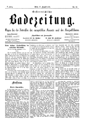 Österreichische Badezeitung