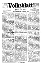 Volksblatt für Stadt und Land