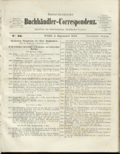 Oesterreichische Buchhändler-Correspondenz