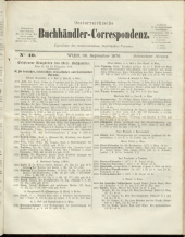 Oesterreichische Buchhändler-Correspondenz