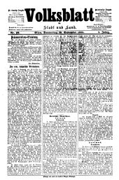 Volksblatt für Stadt und Land