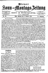 Wiener Sonn- und Montags-Zeitung