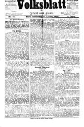 Volksblatt für Stadt und Land