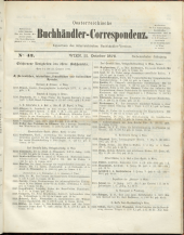 Oesterreichische Buchhändler-Correspondenz