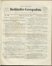 Oesterreichische Buchhändler-Correspondenz