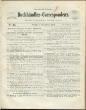 Oesterreichische Buchhändler-Correspondenz