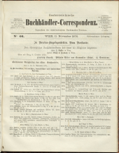 Oesterreichische Buchhändler-Correspondenz