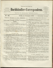 Oesterreichische Buchhändler-Correspondenz