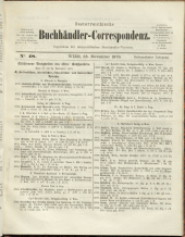 Oesterreichische Buchhändler-Correspondenz