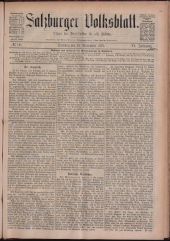 Salzburger Volksblatt: unabh. Tageszeitung f. Stadt u. Land Salzburg